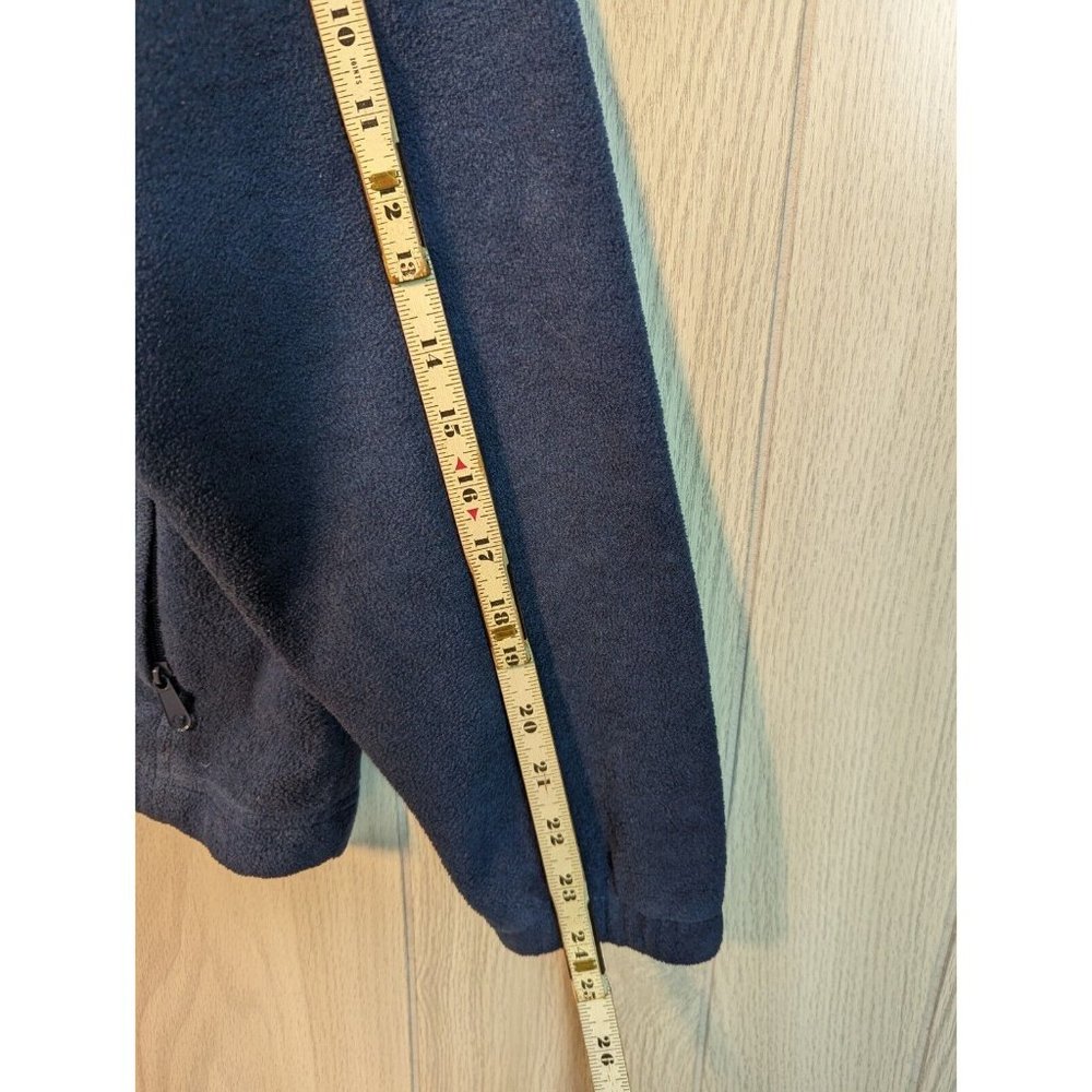 Columbia Fleece Jacket Mens Full Zip Size Large Blue Mock Neck Long Sleeve - Picture 5 of 6